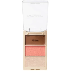 Trio Face paleta do konturowania twarzy - Glow Me Peachy