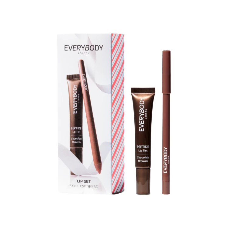zestaw świąteczny od Everybody London Lip Set Soft Espresso