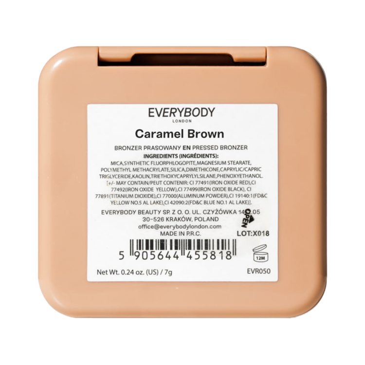 Matowy bronzer do twarzy Caramel Brown Everybody London